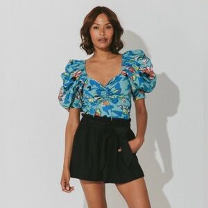 Cleobella Ayla Floral Puff Sleeve Top
